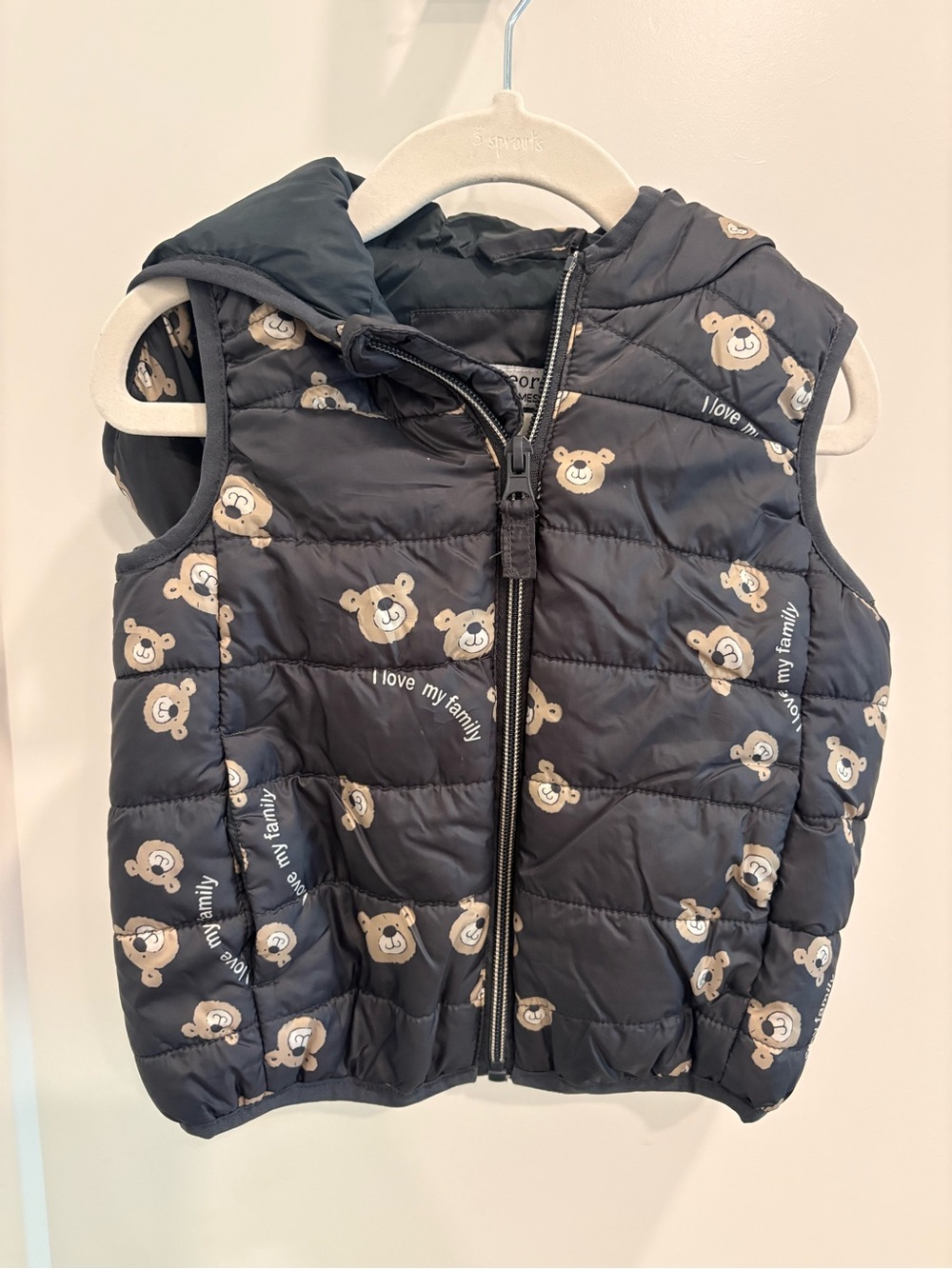 🐻 GEORGE TODDLER PUFFER VEST - Picture 2 of 5